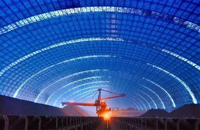 阿尔山亿优钢构工程师为您解析原料场封闭技术的特点和类型